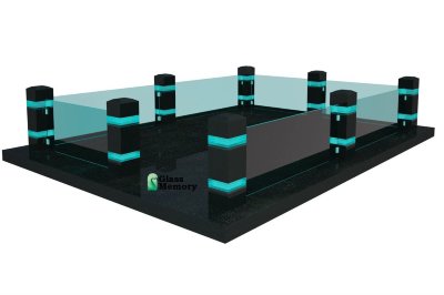 Ограда стеклянная 1