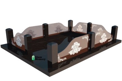 Ограда стеклянная 2