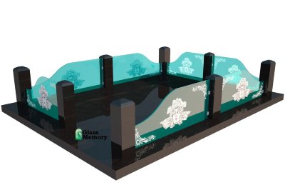 Ограда стеклянная 3