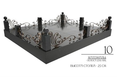 Кованая ограда 1