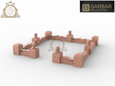 Гранитная ограда 4